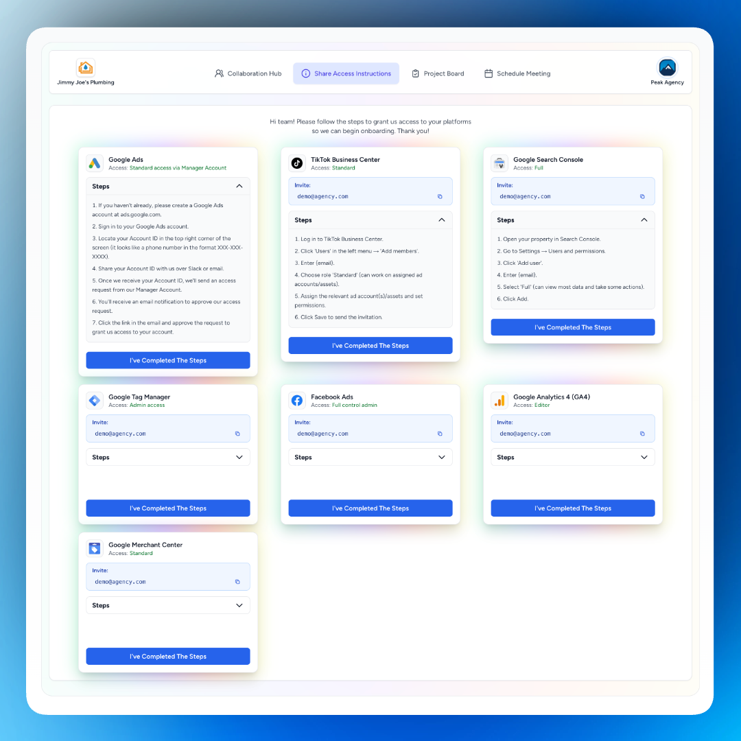 Client Access Sharing feature illustration