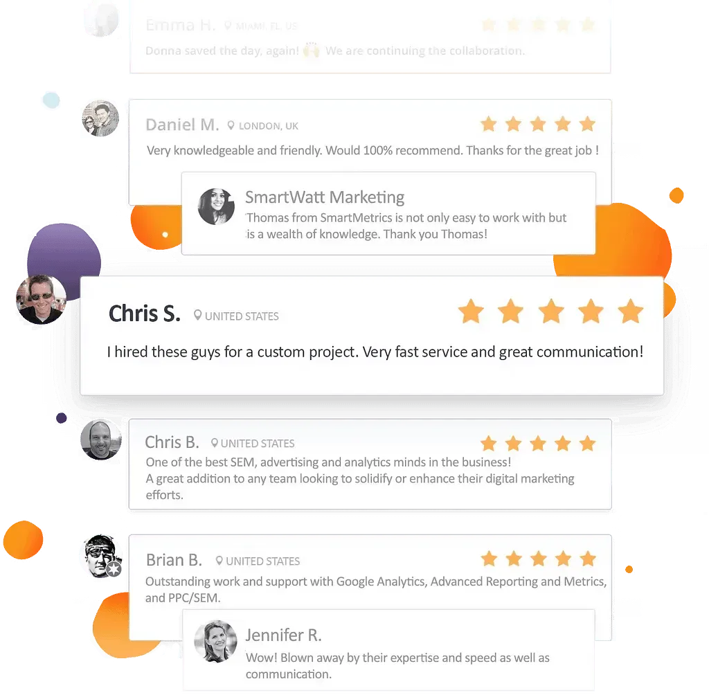 Client reviews